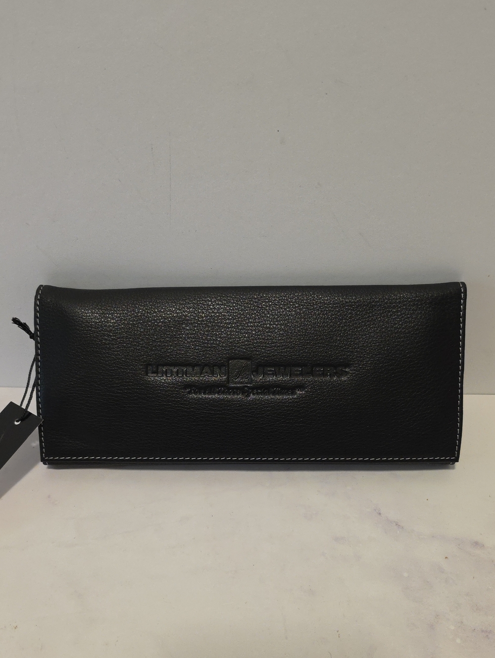 Littman  Jewelers Black Leather Clutch Wallet